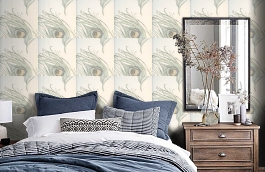 Обои 1938-390 фото в интерьере спальни превью