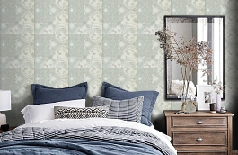 Обои 1939-390 фото в интерьере спальни превью