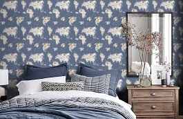 Обои 210910 фото в интерьере спальни превью