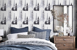 Обои 734805 фото в интерьере спальни превью