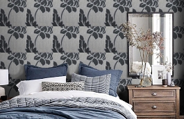 Обои MA75727 фото в интерьере спальни превью