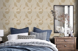 Обои SM75724 фото в интерьере спальни превью