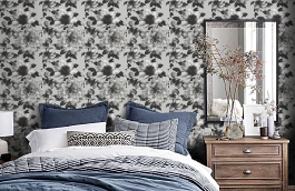 Обои UK11100 фото в интерьере спальни превью