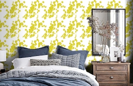 Обои 1966-7 фото в интерьере спальни превью