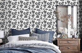 Обои 2969-3 фото в интерьере спальни превью