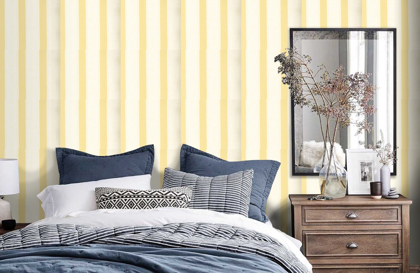 Обои 4831-4 фото в интерьере спальни