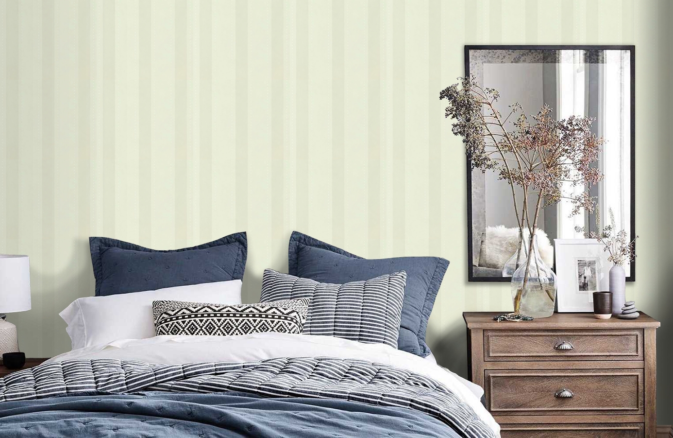 Обои 4831-5 фото в интерьере спальни