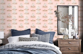 Обои 4909-3 фото в интерьере спальни превью