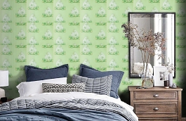 Обои 4909-5 фото в интерьере спальни превью