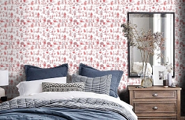 Обои 4913-2 фото в интерьере спальни превью