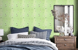 Обои 4915-4 фото в интерьере спальни превью