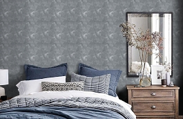 Обои 5166-3 фото в интерьере спальни превью