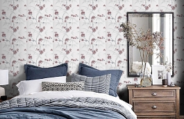 Обои 5214-1 фото в интерьере спальни превью