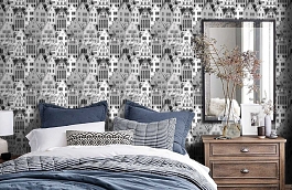 Обои 5220-2 фото в интерьере спальни превью