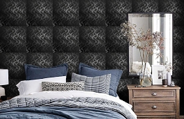 Обои 5246-6 фото в интерьере спальни превью