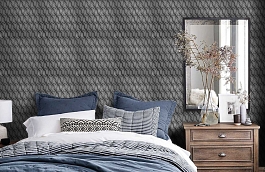 Обои 5247-3 фото в интерьере спальни превью