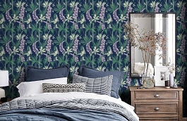 Обои 5265-1 фото в интерьере спальни превью