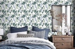 Обои 5265-2 фото в интерьере спальни превью