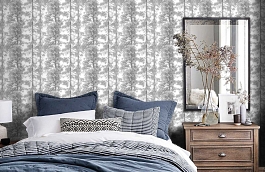 Обои 5266-1 фото в интерьере спальни превью