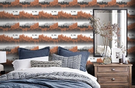 Обои 5276-1 фото в интерьере спальни превью