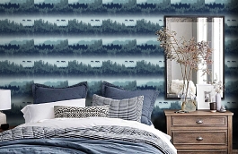 Обои 5276-3 фото в интерьере спальни превью