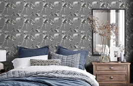 Обои 5278-1 фото в интерьере спальни превью