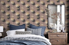 Обои 5281-1 фото в интерьере спальни превью