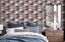 Обои 5281-2 фото в интерьере спальни превью