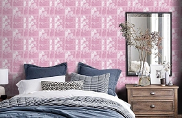 Обои 5348-3 фото в интерьере спальни превью