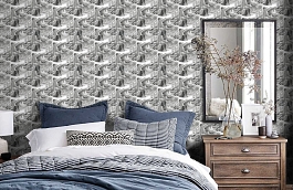 Обои 5356-1 фото в интерьере спальни превью