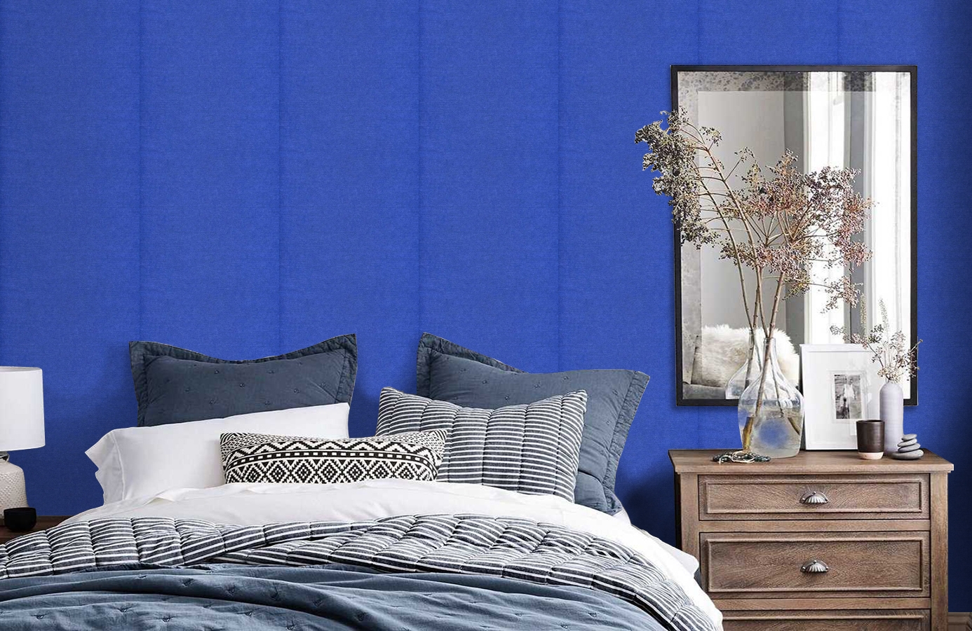 Обои 72221133 фото в интерьере спальни