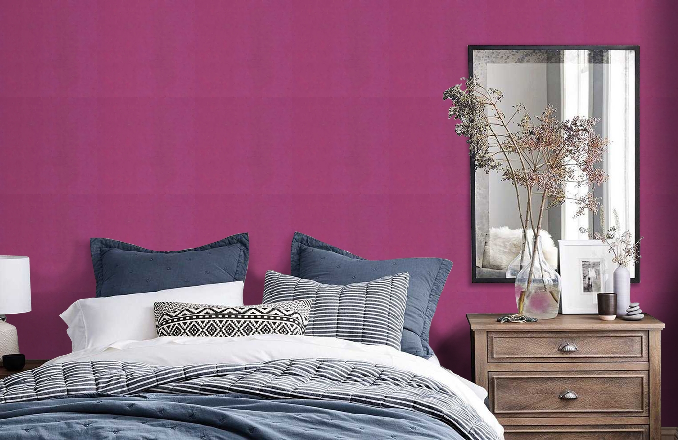 Обои 72221339 фото в интерьере спальни