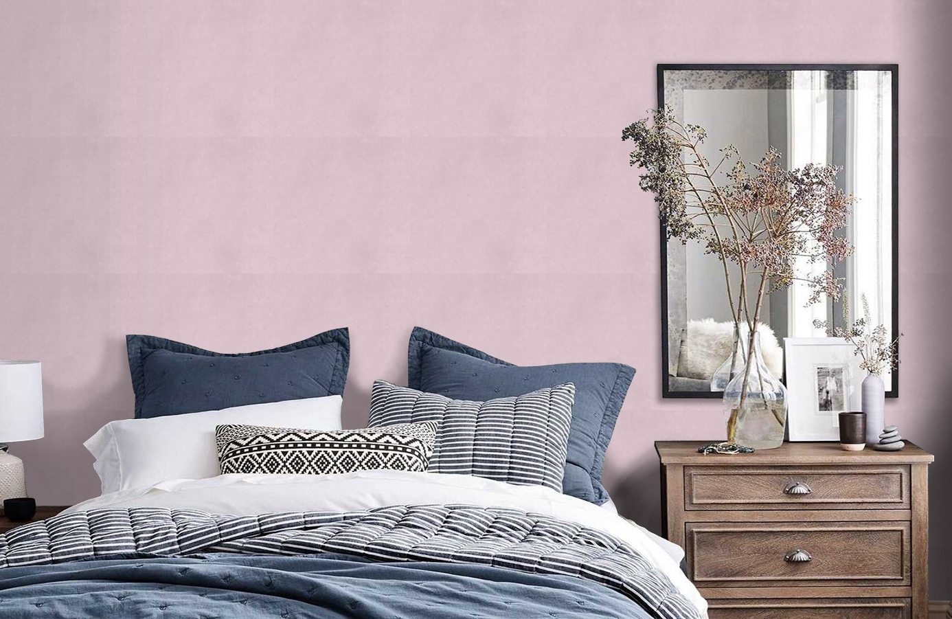 Обои 72221442 фото в интерьере спальни