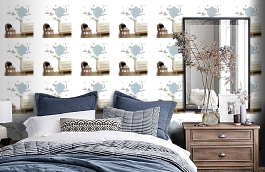 Обои M1002-2 фото в интерьере спальни превью