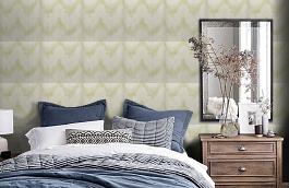 Обои BER204 фото в интерьере спальни превью