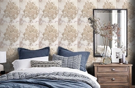 Обои EL22001 фото в интерьере спальни превью