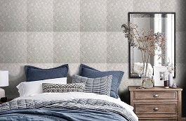 Обои XSS0204 фото в интерьере спальни превью