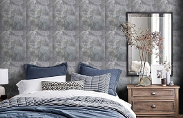 Обои XSS0306 фото в интерьере спальни превью