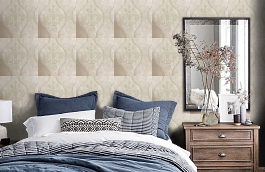 Обои XSS0704 фото в интерьере спальни превью