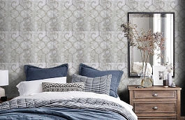 Обои XSS0802 фото в интерьере спальни превью