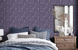 Обои M1226 фото в интерьере спальни превью