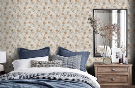 Обои M1264 фото в интерьере спальни превью