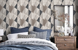 Обои A65104 фото в интерьере спальни превью