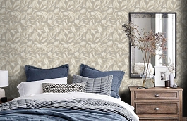 Обои BZ3103 фото в интерьере спальни превью