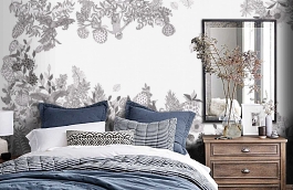 Обои E040704-13 фото в интерьере спальни превью