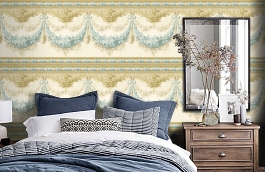 Обои SV61162B фото в интерьере спальни превью