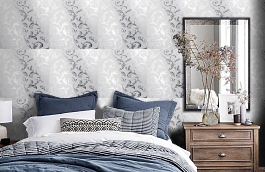 Обои 1328-19 фото в интерьере спальни превью