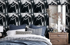 Обои 1331-20 фото в интерьере спальни превью