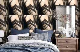 Обои 1765-23 фото в интерьере спальни превью