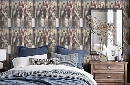 Обои Paintbox B Multi PBX1B фото в интерьере спальни превью